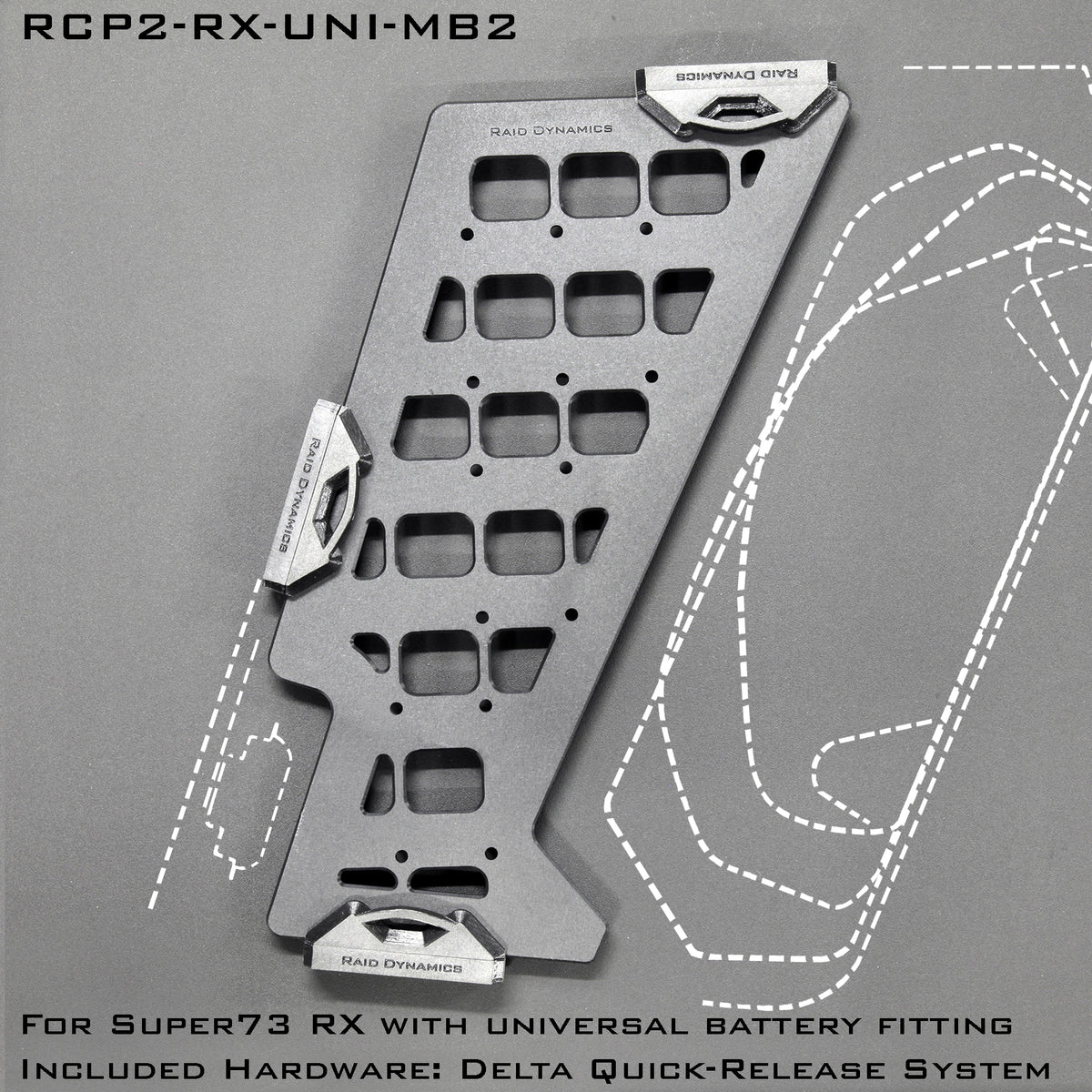 RAID RCP2 Universal downtube battery adaptable MOLLE load-out for Supe ...